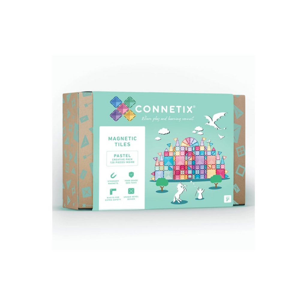 Pastel Connetix Magnetic Tiles Creative Pack (120 pcs.)