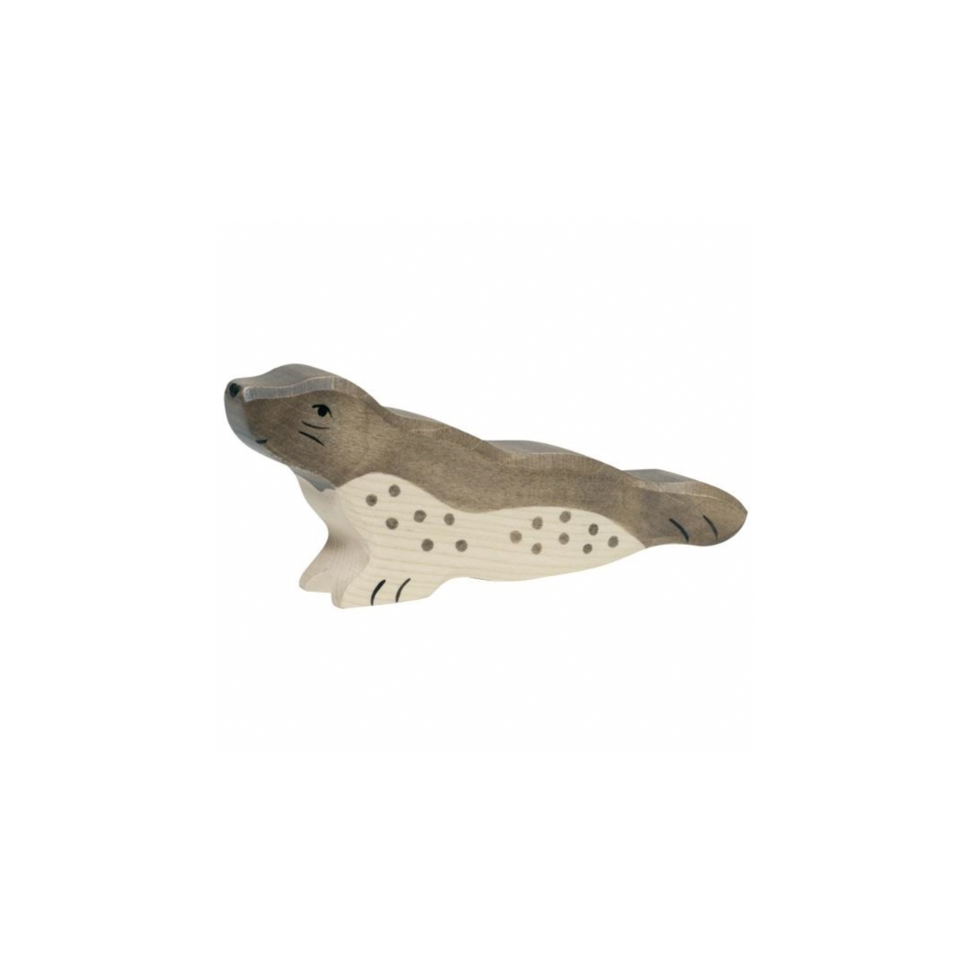 Holztiger Wooden Seal Head Forward