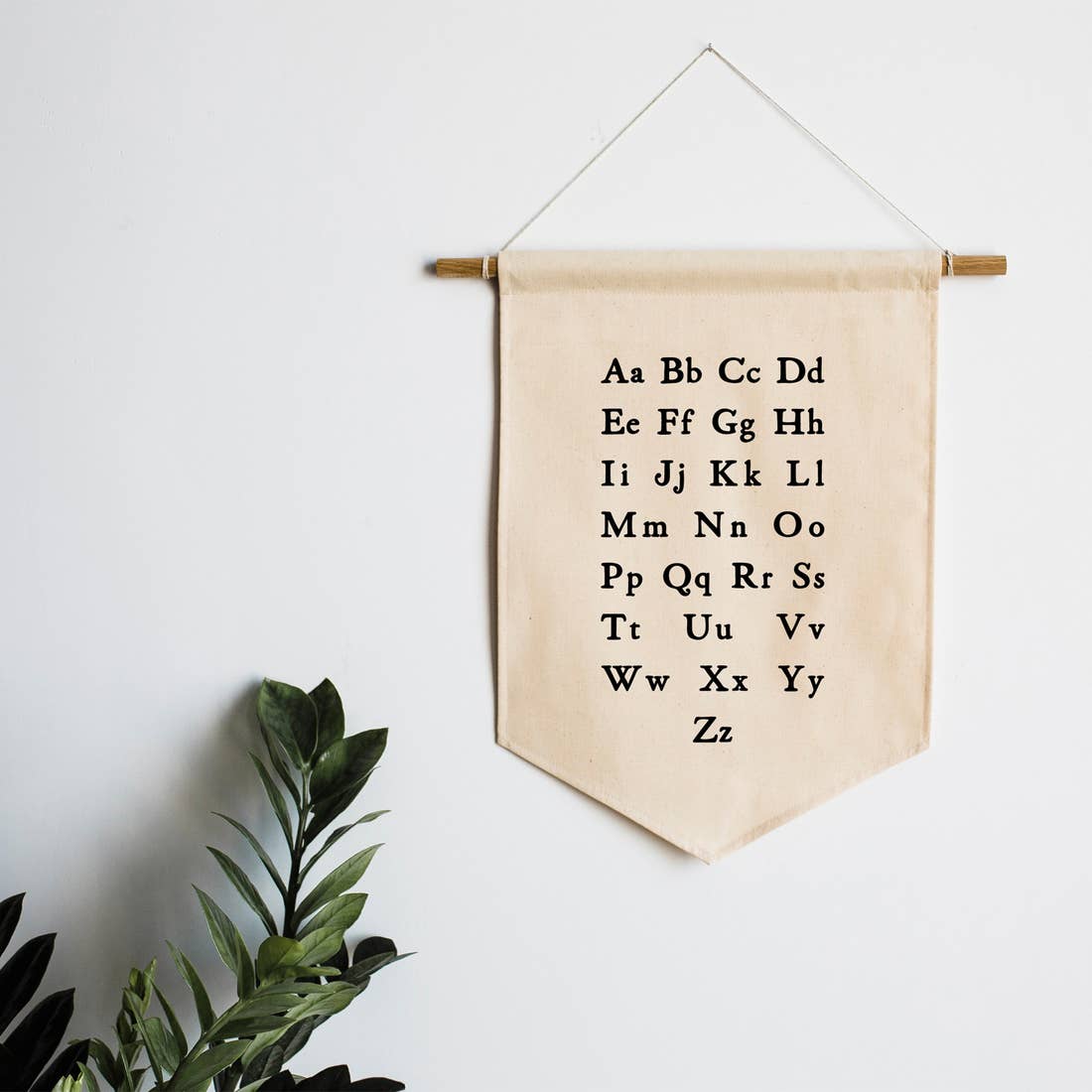 Schoolhouse Alphabet Canvas Banner