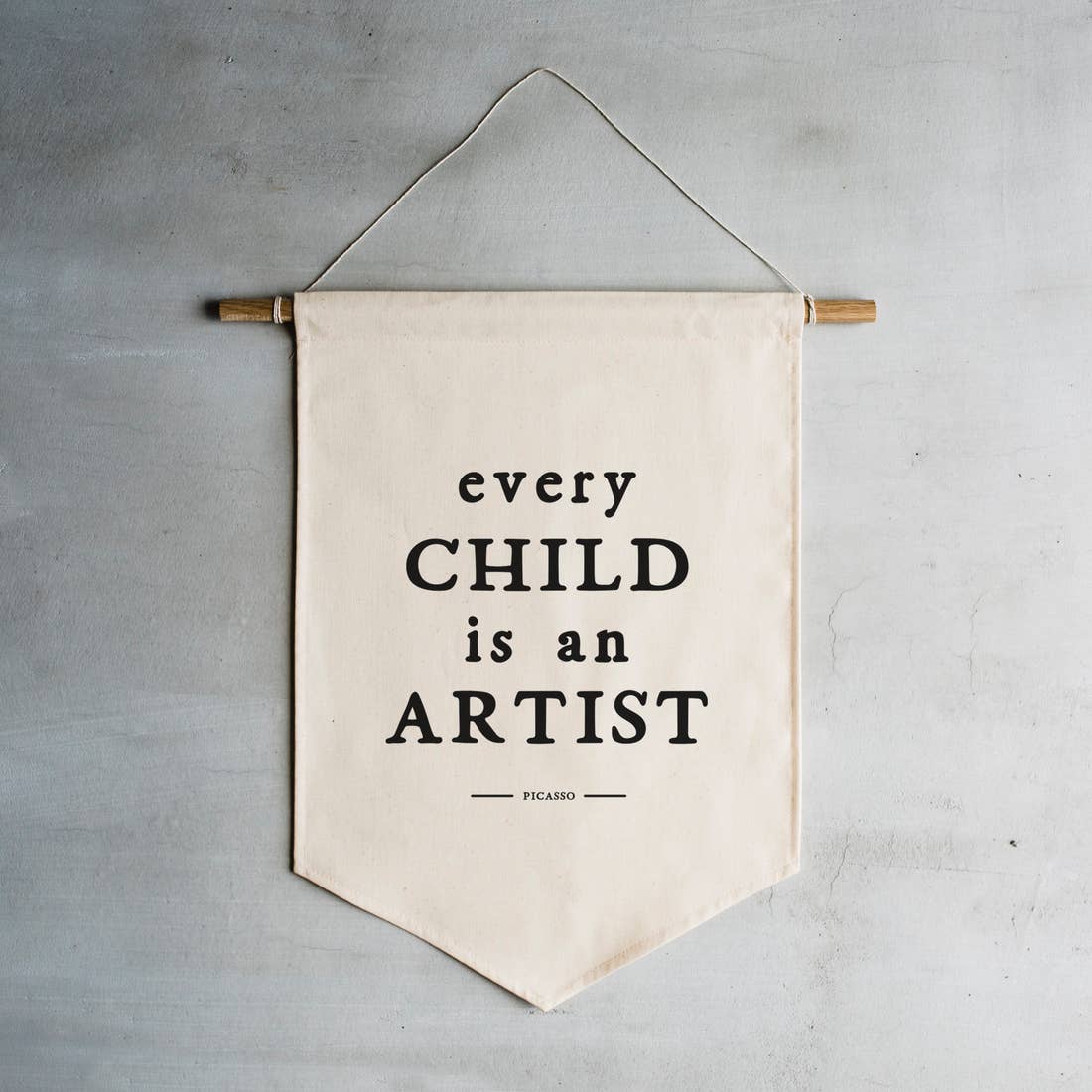 Every Child is an Artist Canvas Banner