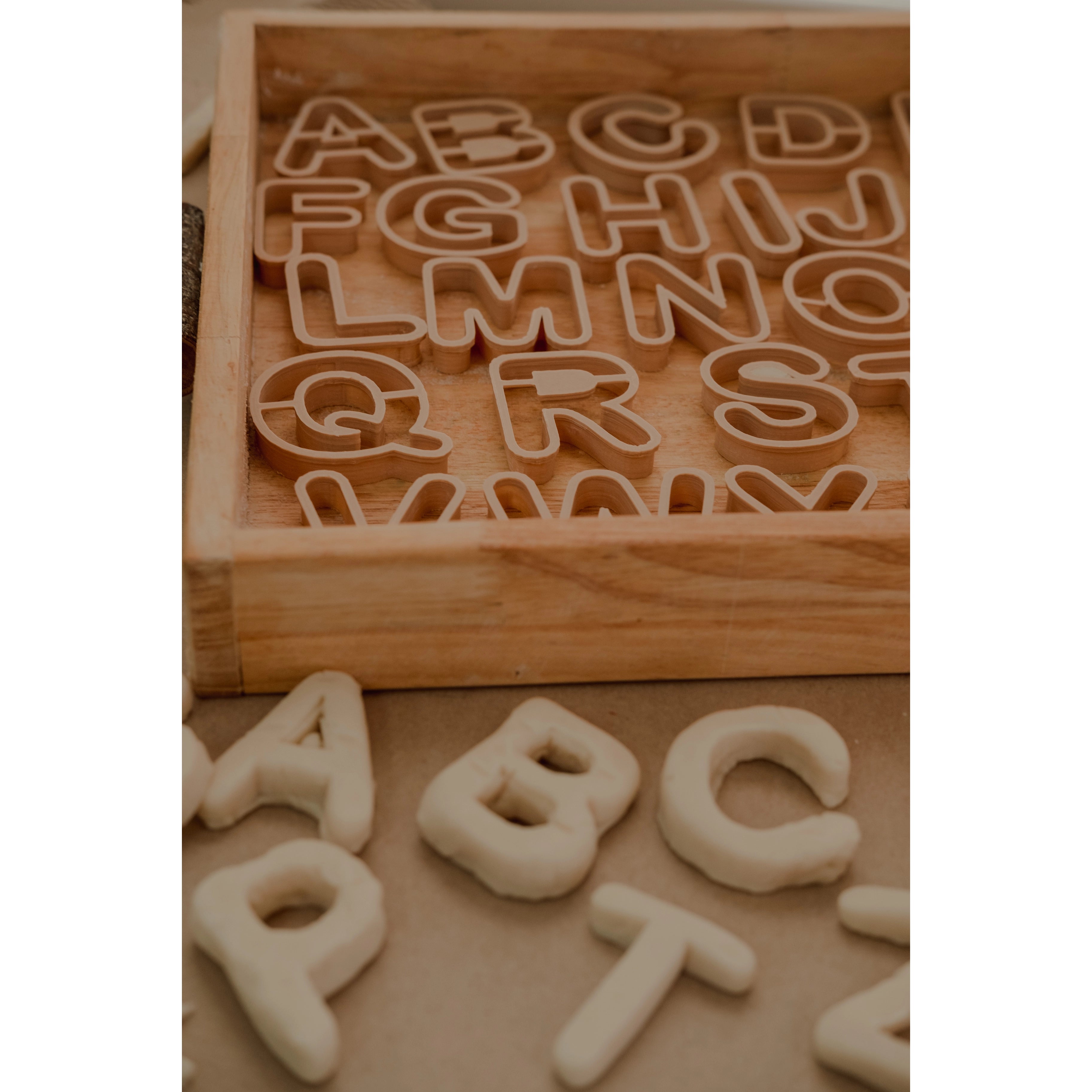 Alphabet Eco Dough Cutter Set from Kinfolk Pantry