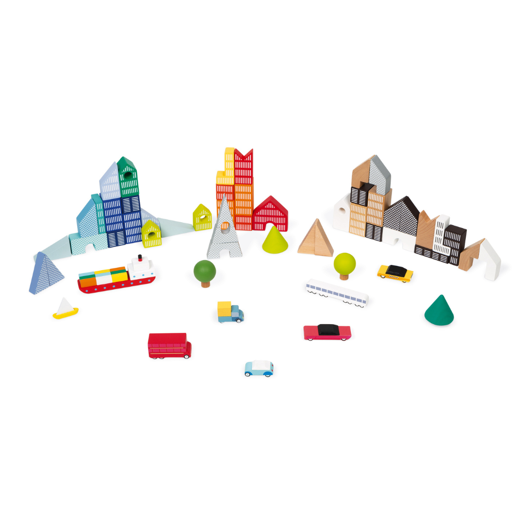 Janod Cardboard City Puzzle