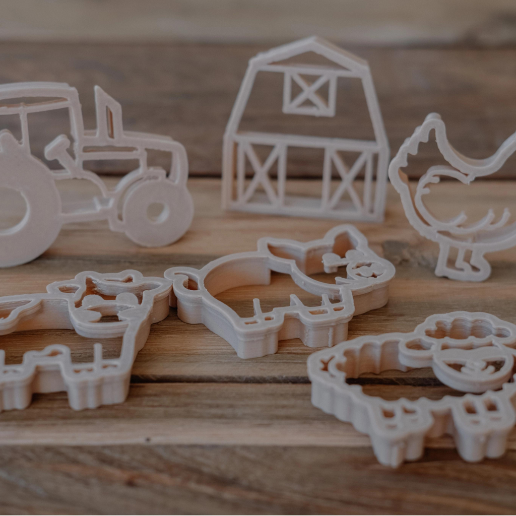 Mini Farm Playdough Cutter Set (6 Pieces)