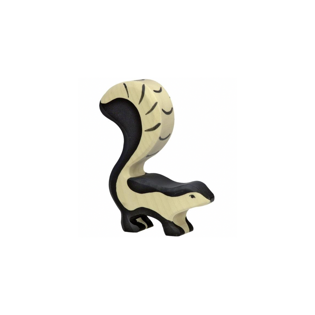 Holztiger Wooden Skunk Figure