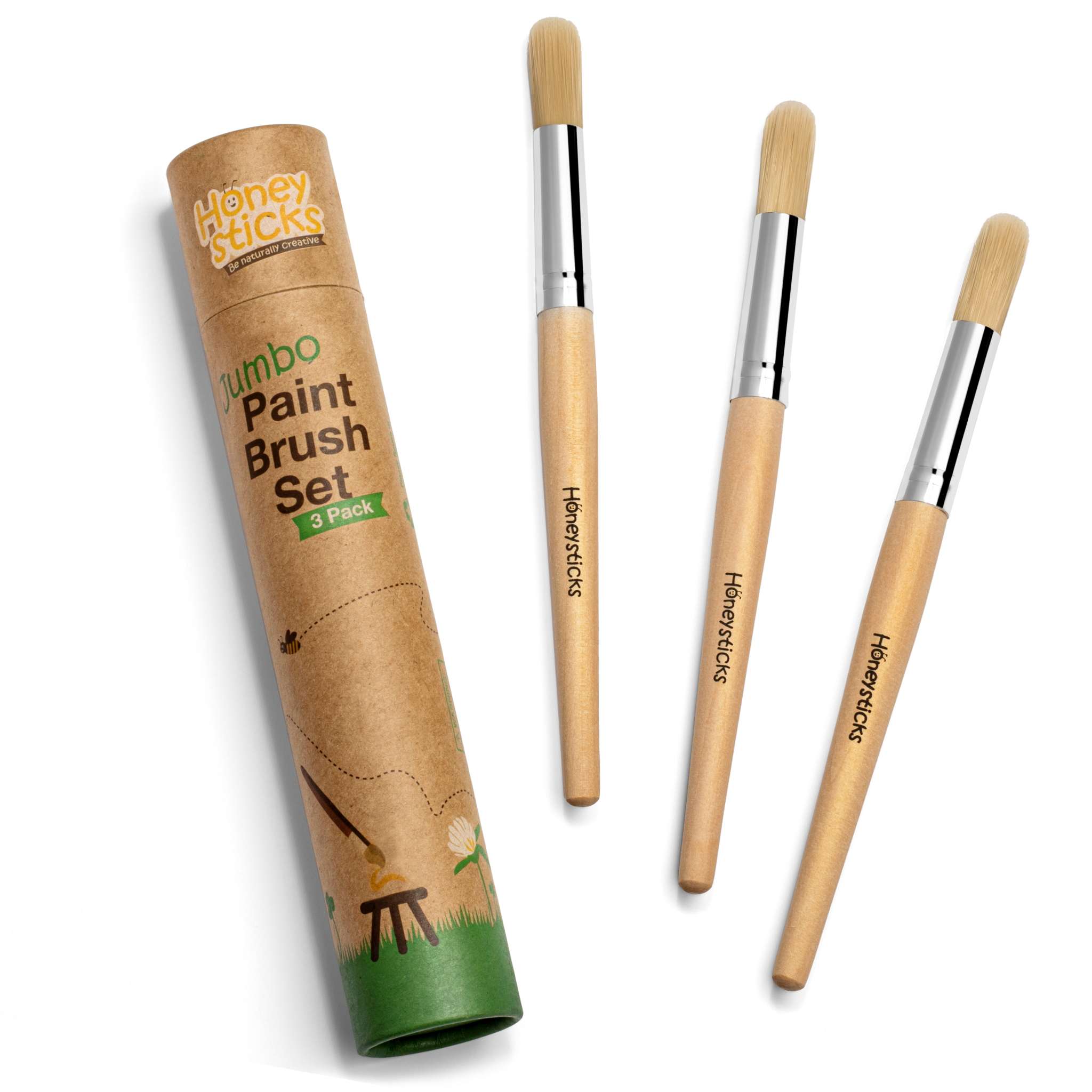 Honeysticks Jumbo Paintbrush Set