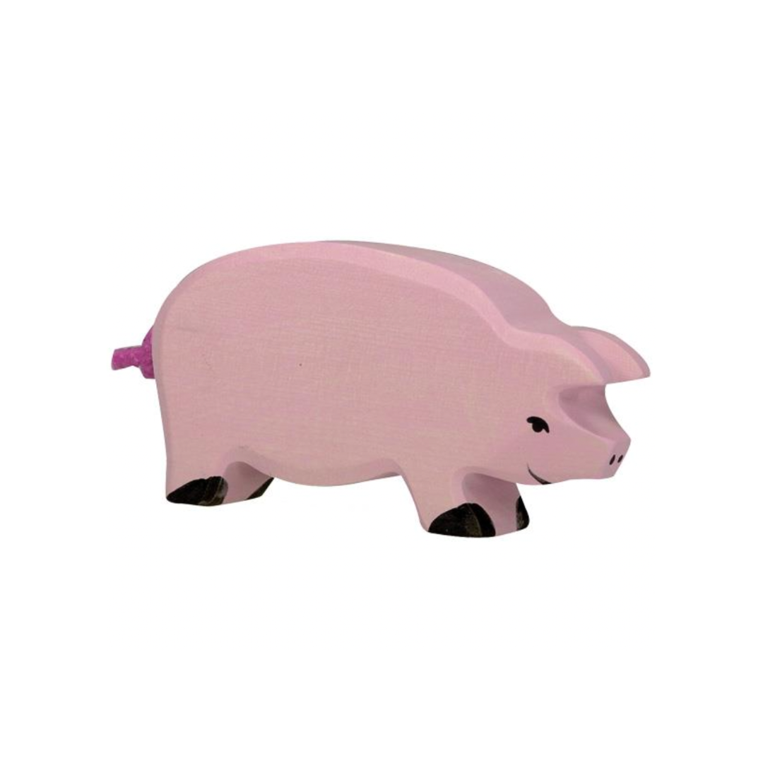 Holztiger Wooden Pig Figure