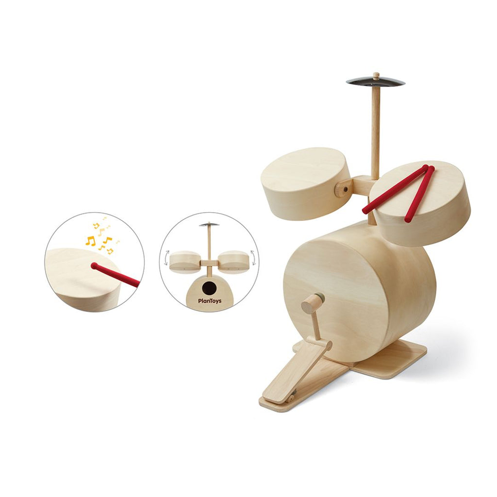 PlanToys Drum Set