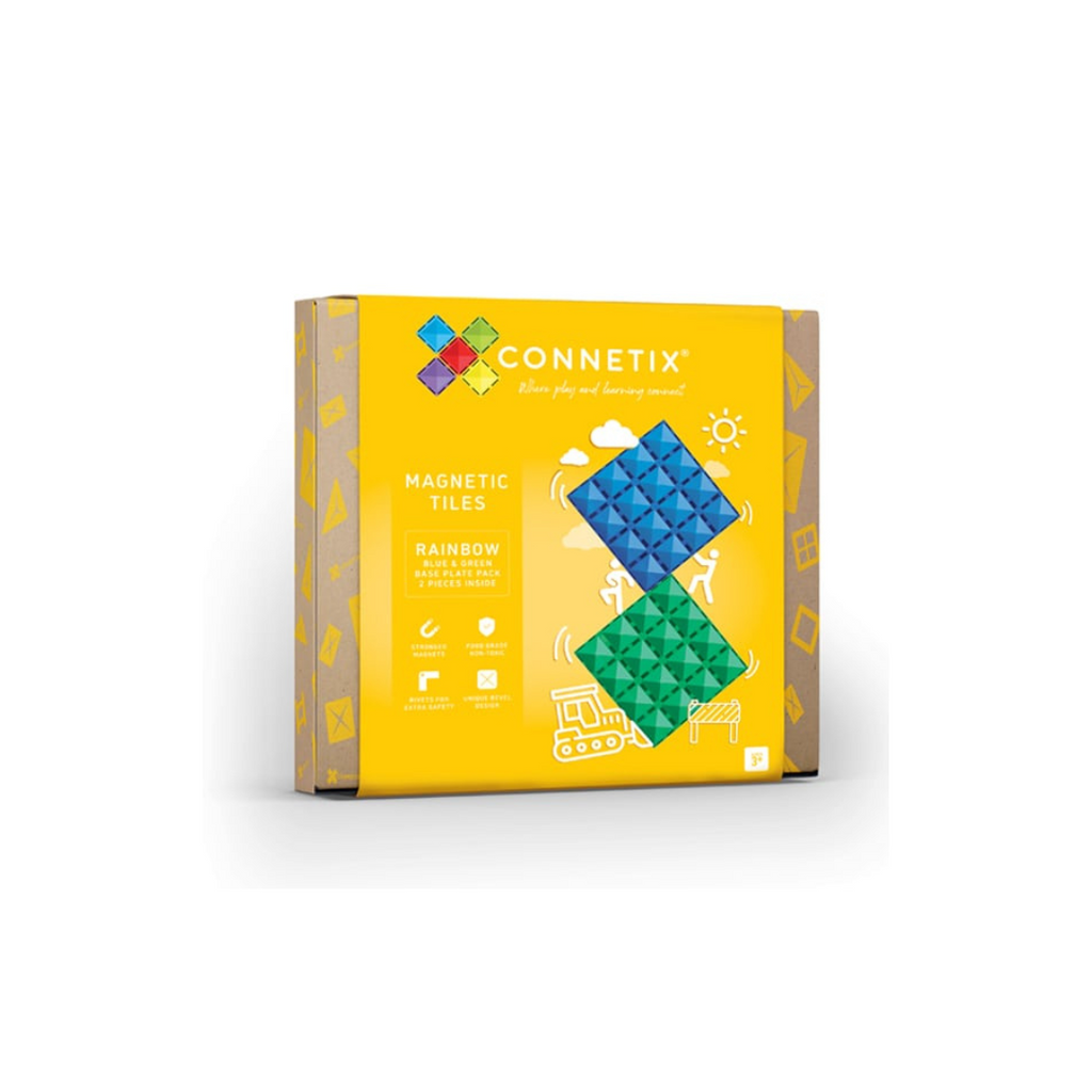Connetix Base Plate Pack Rainbow (2 Pieces)