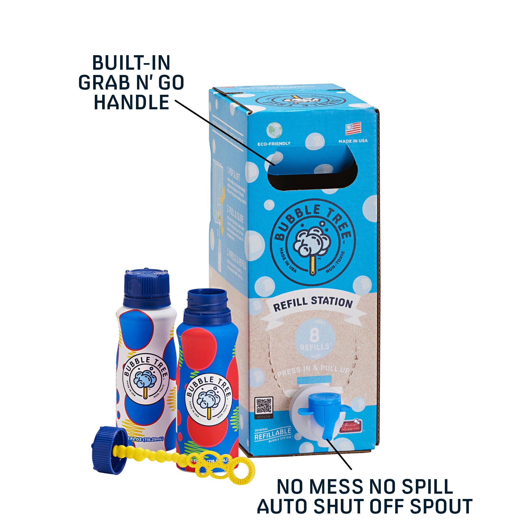 Bubble Tree Bubble System - 1 Liter Refill + 2 Aluminum Bottles