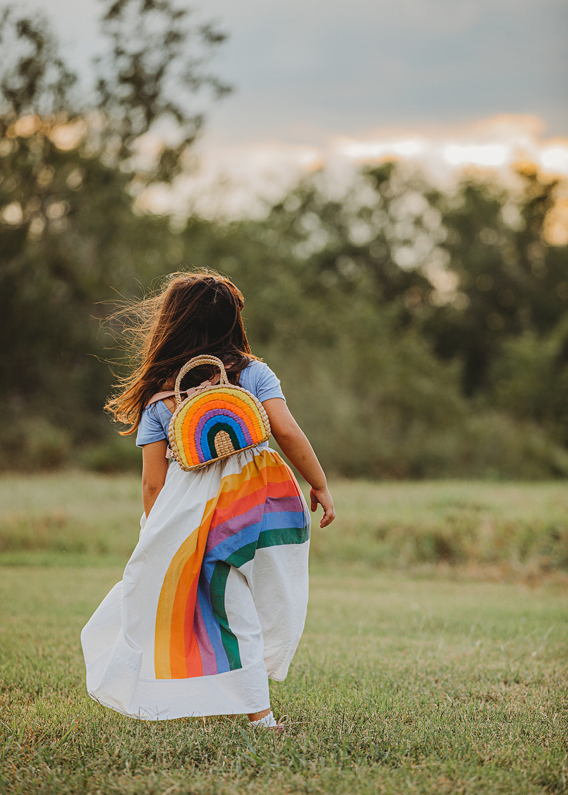 Pleiades x Sea & Grass Rainbow Primary Backpack