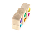 Everwood Friends Pastel Egg Gems 6 pc. Maple Block Set