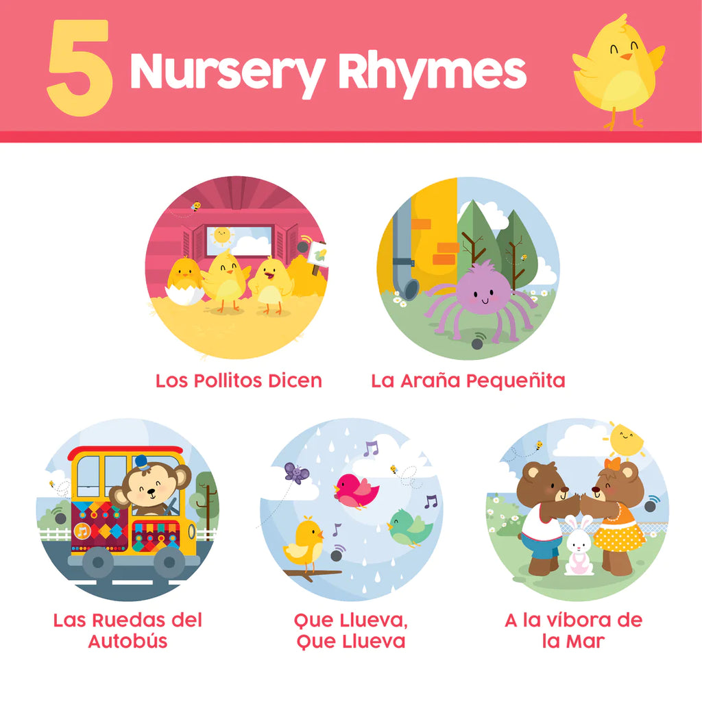 Los Pollitos Dicen & Other Nursery Rhymes (Bilingual Spanish/English Book)
