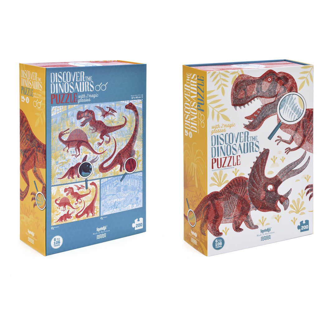 Londji Discover the Dinosaurs 200 Pieces (Magic Glasses)