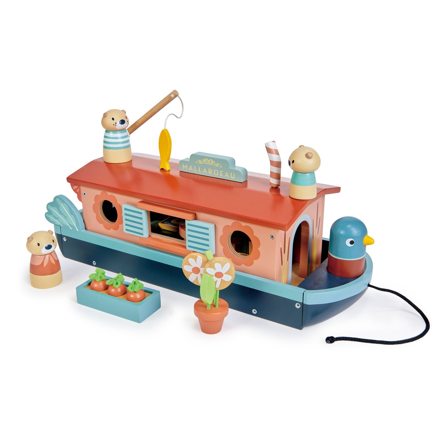 Tender Leaf Toys Little Otter Canal Boat