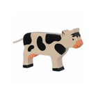 Holztiger Wooden Black Cow Figure