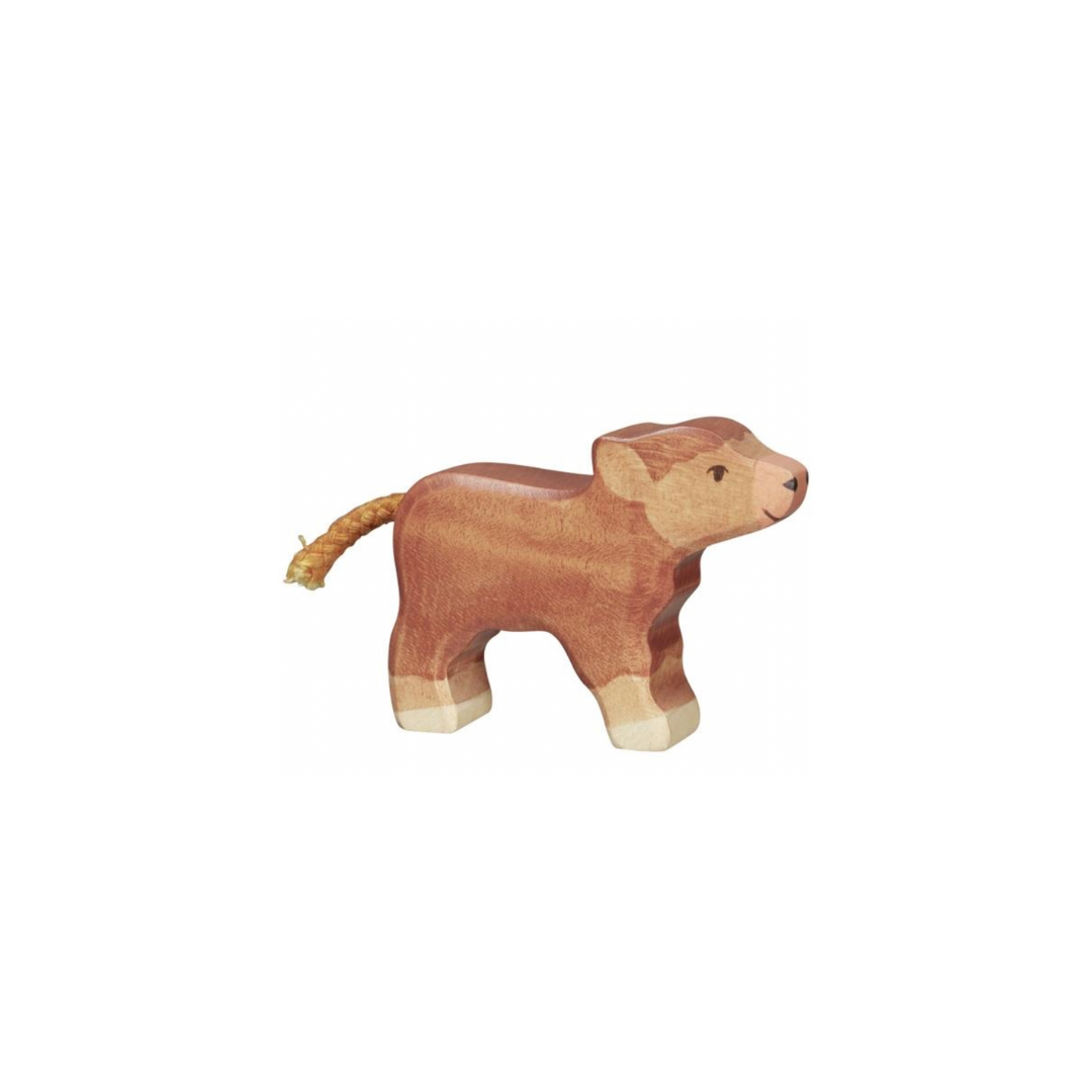 Holztiger Wooden Highland Cattle Small Figure