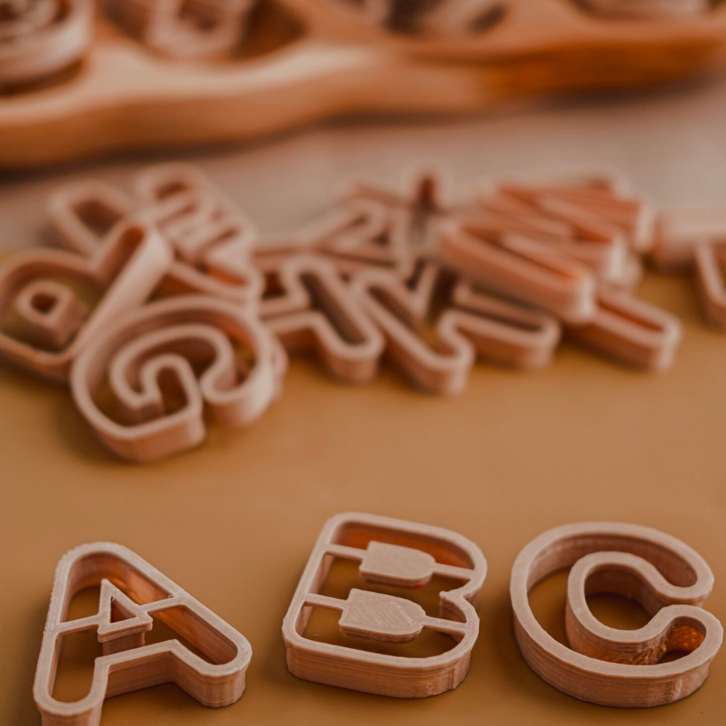 Alphabet Eco Dough Cutter Set from Kinfolk Pantry