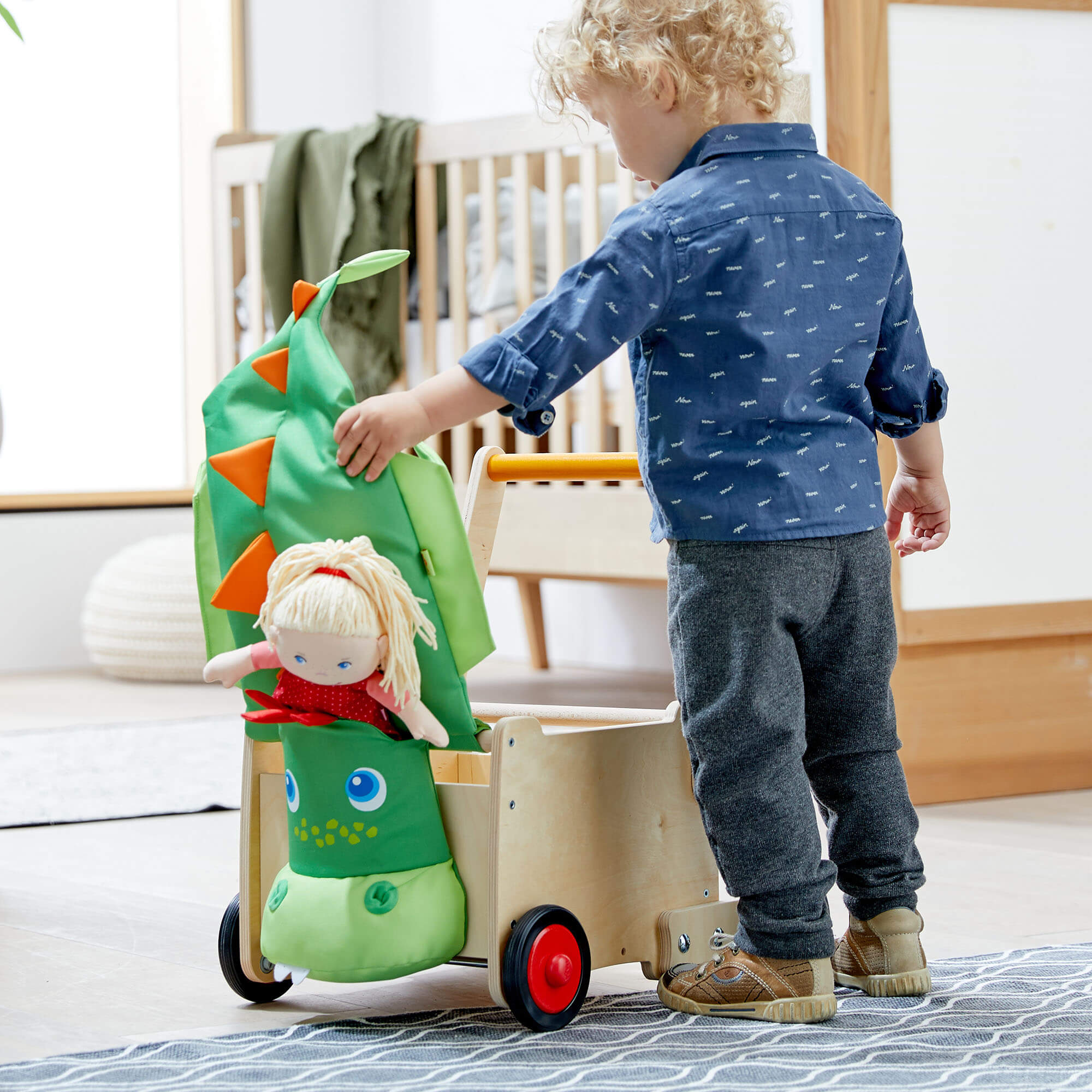 Haba Dragon Wagon Baby Walker