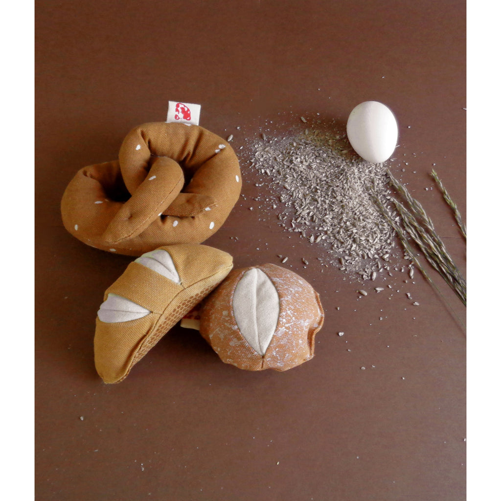 Normas Bakery (3 Piece ) Baked Bread Rattle Play Set