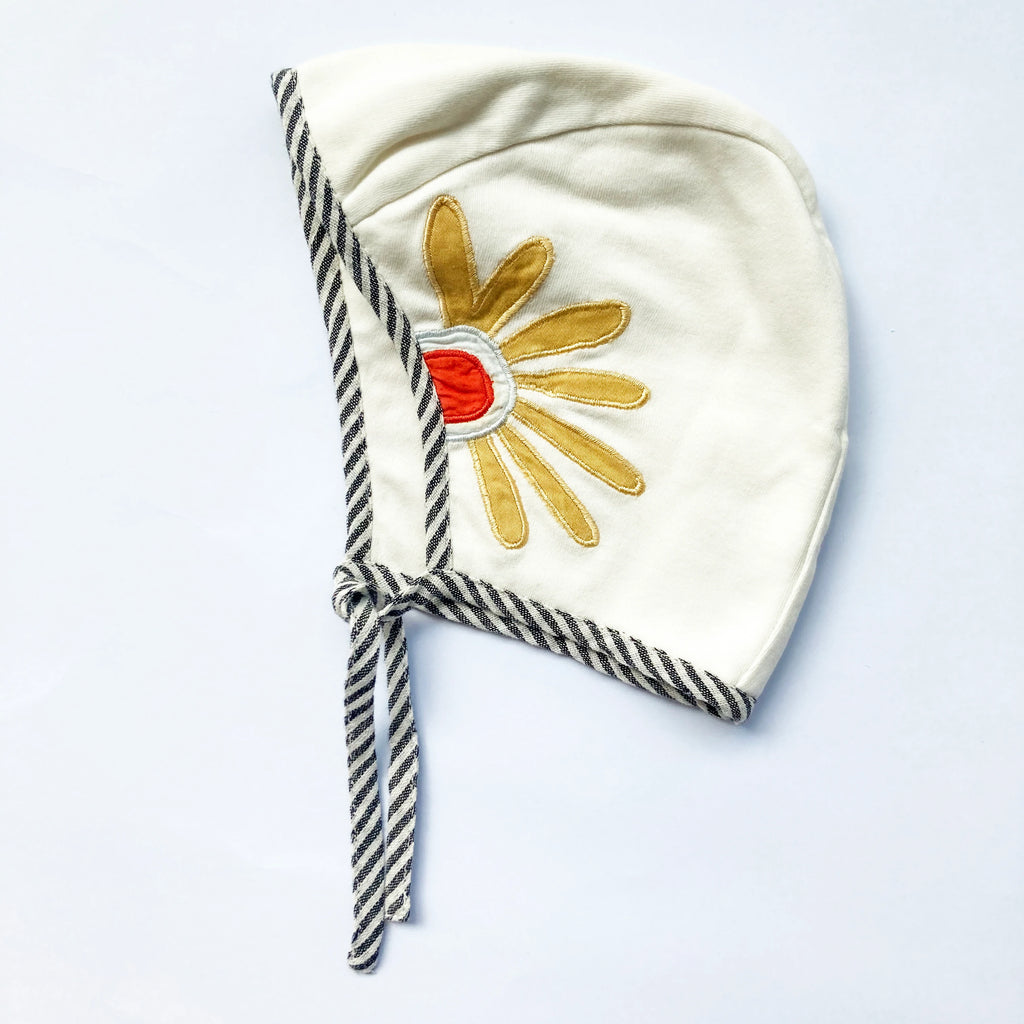 Products Haptic Lab Baby Bonnet Yellow Flower
