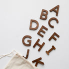 Alphabet Set Uppercase (26 Pieces) Walnut