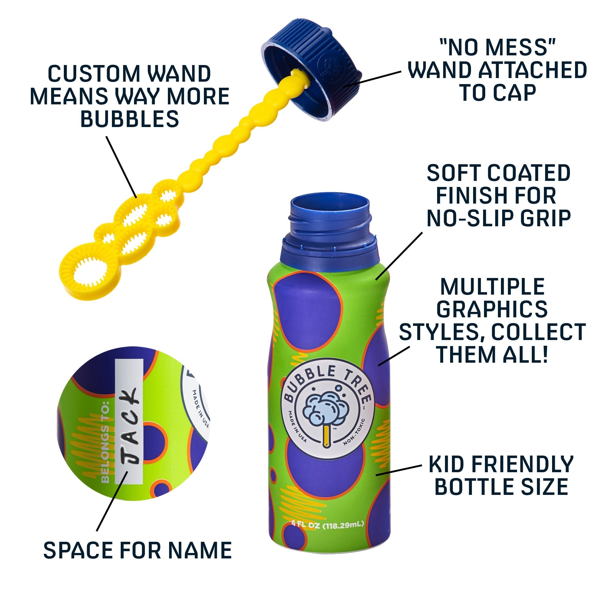 Bubble Tree Bubble System - 1 Liter Refill + 2 Aluminum Bottles