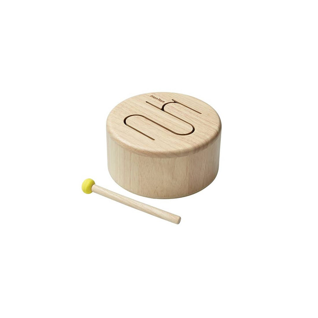 PlanToys Solid Wood Drum for Kids