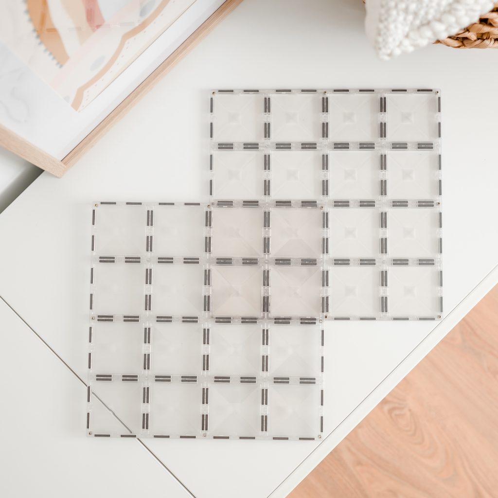 Connetix Magnetic Tiles Clear Base Plate Pack