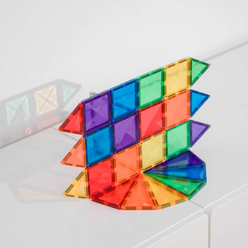 Connetix Magnetic Tiles | Rainbow Mini Pack (24 pcs)