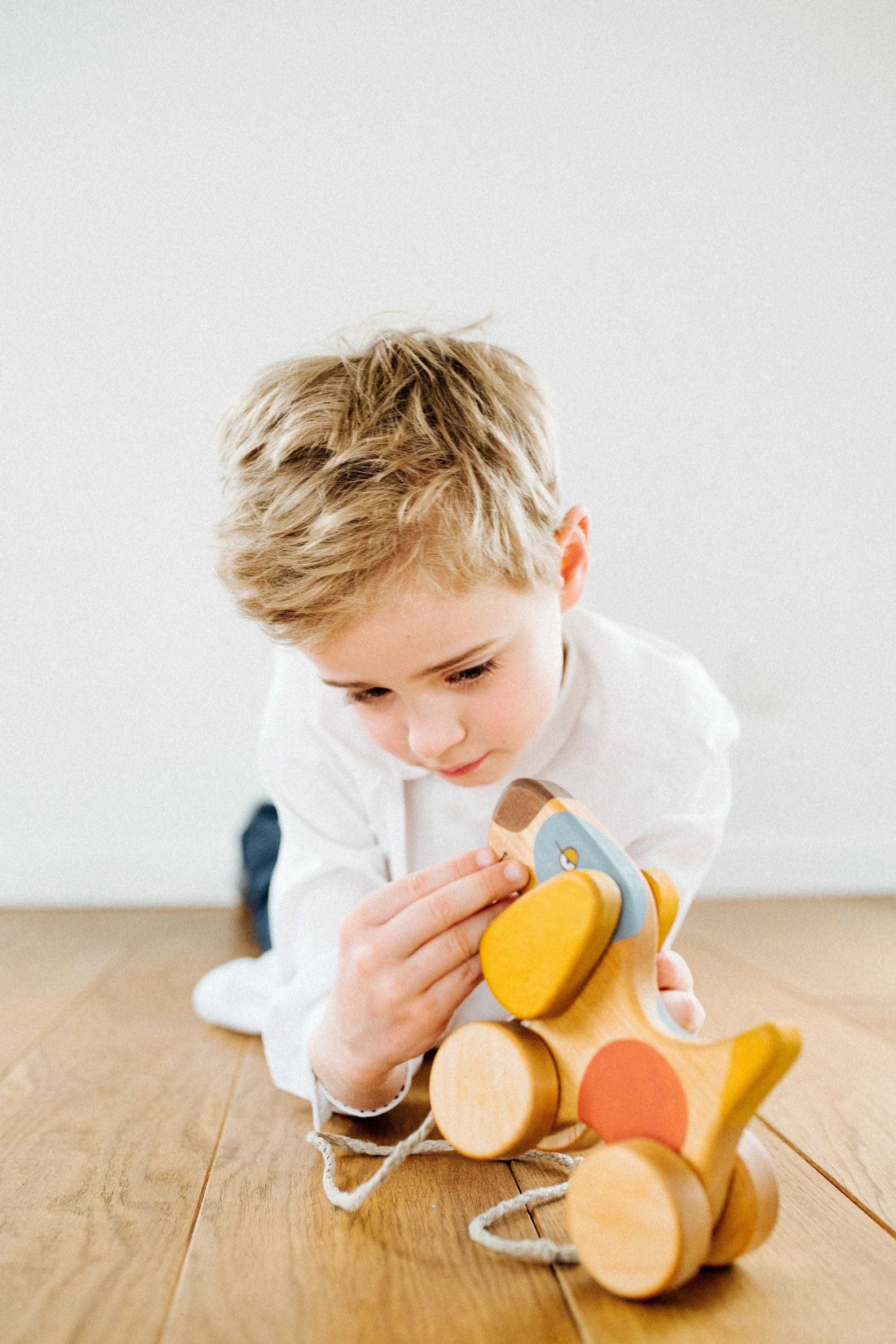 Wooden Pull Toy - Terrier Dog